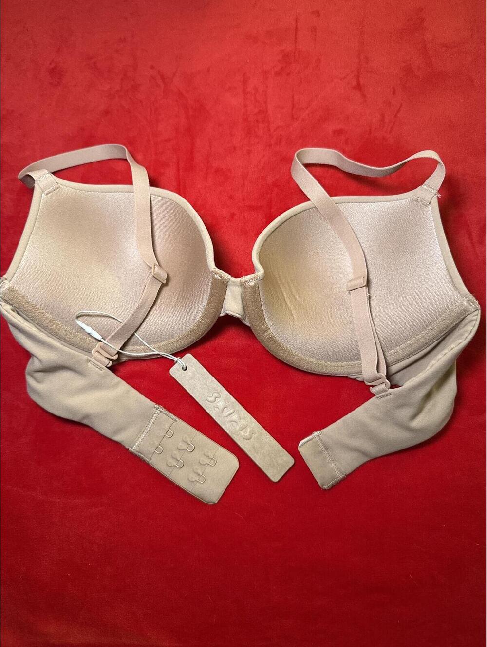 Skims Fits Everybody Push Up Demi Bra Color Ochre Size 32C - Picture 2 of 3